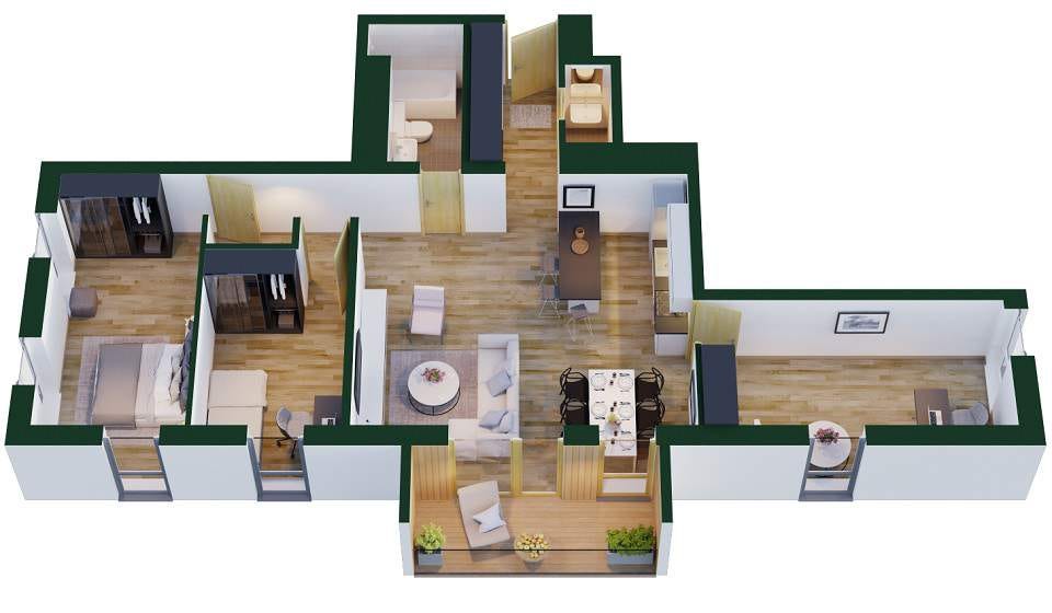 Tallinn | Kolde Rannamaja | Kolde pst 72 | Kolde pst 72-38 | Korteri 3D vaade Tallinn | Kolde Rannamaja | Kolde pst 72 | Kolde pst 72-38 | Korteri 3D vaade